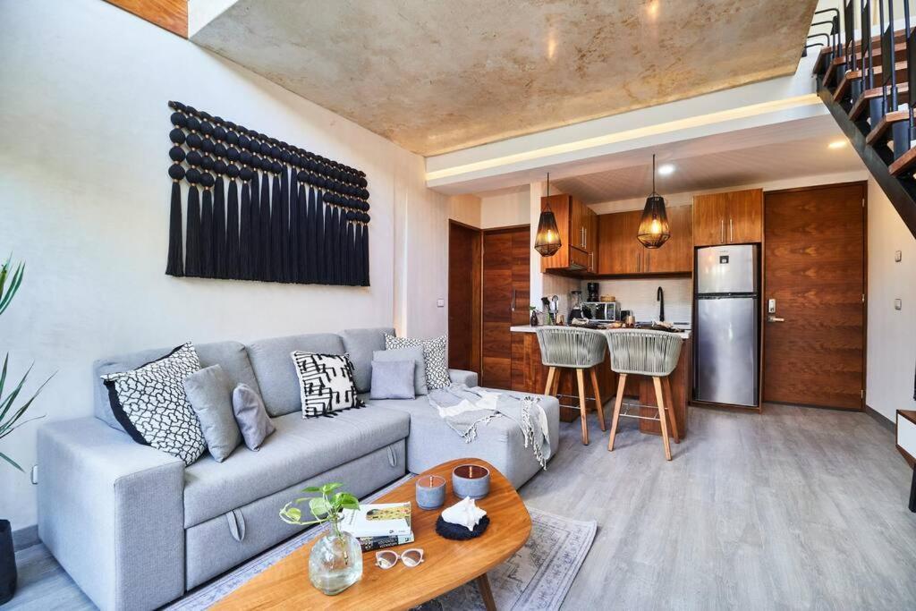 Апартаменты Neem 14 1Br Bohogem In The Heart Of Тулум Экстерьер фото