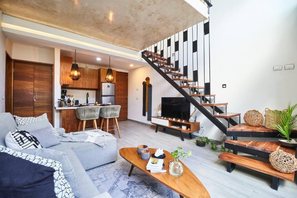 Апартаменты Neem 14 1Br Bohogem In The Heart Of Тулум Экстерьер фото