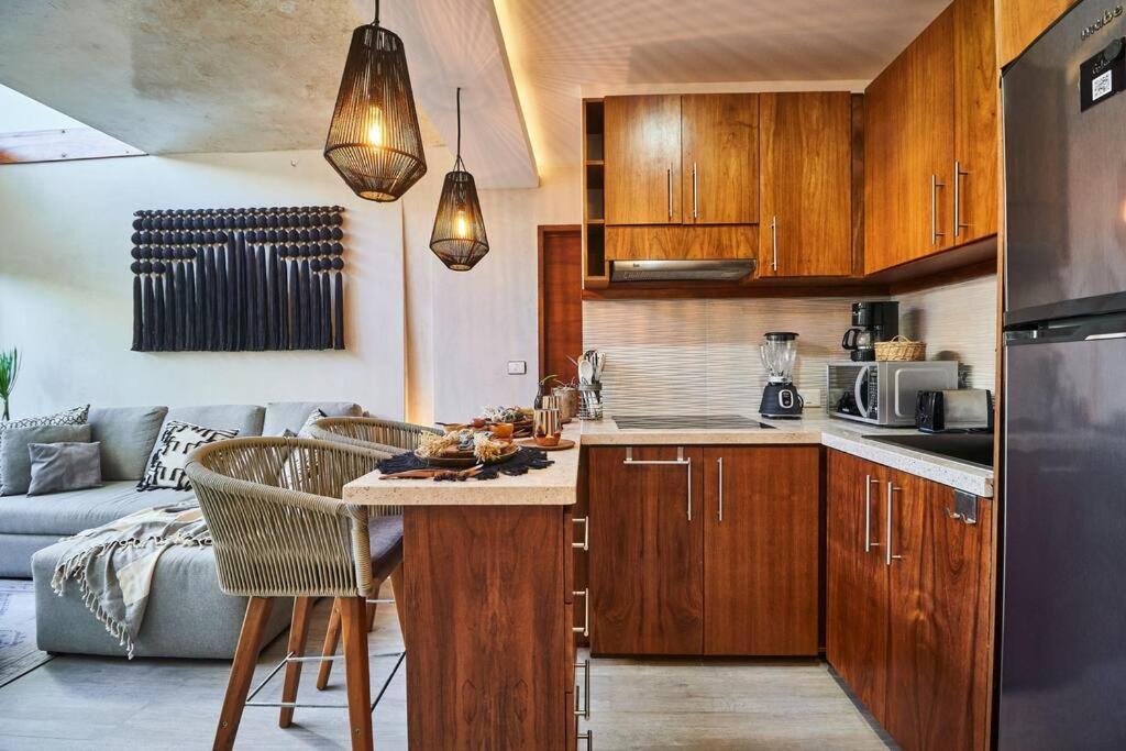 Апартаменты Neem 14 1Br Bohogem In The Heart Of Тулум Экстерьер фото
